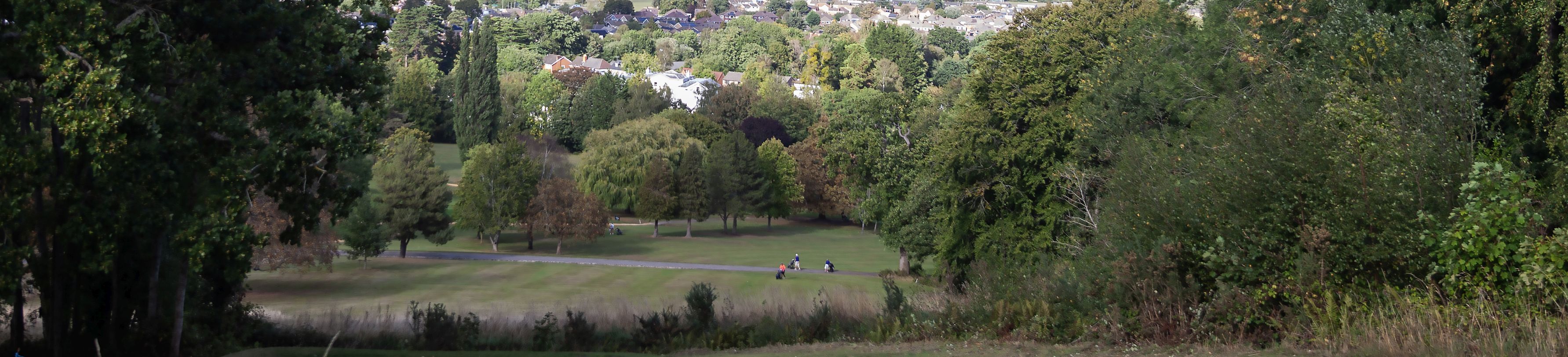 Cheltenham from the 18th Tee at Lilley Brook GC